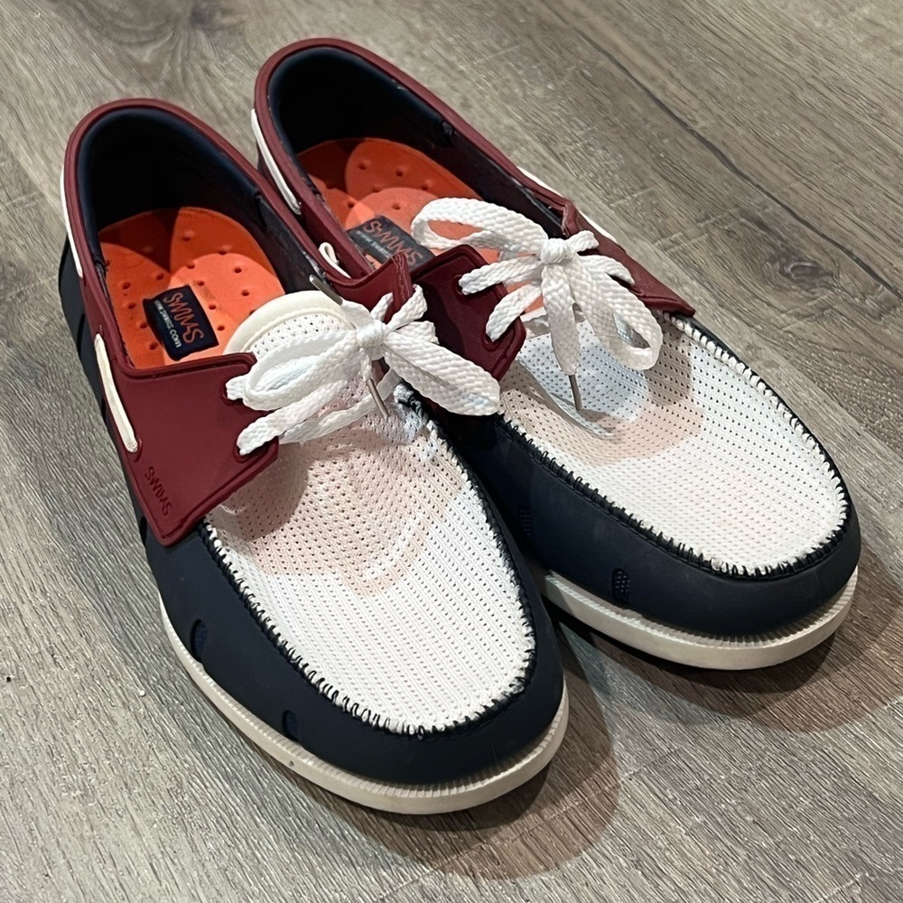 SWIMS Like New Size 7 Colorblock Sneaker Loafer Boat Shoe Waterproof Breathable